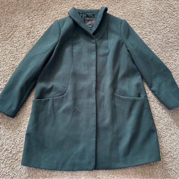 Women’s Covington Hunter Green Mid Length Zip Up Coat Size 1X - Picture 1 of 6